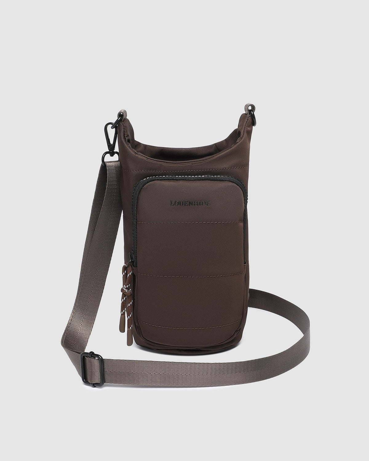 LOUENHIDE_MIAMI WATER BOTTLE BAG CHOCOLATE _ MIAMI WATER BOTTLE BAG CHOCOLATE _ Ebony Boutique NZ
