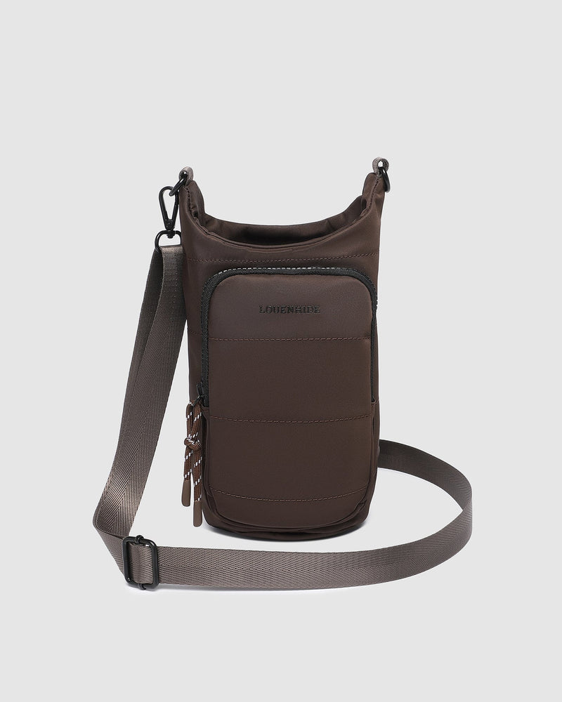 LOUENHIDE_MIAMI WATER BOTTLE BAG CHOCOLATE _ MIAMI WATER BOTTLE BAG CHOCOLATE _ Ebony Boutique NZ