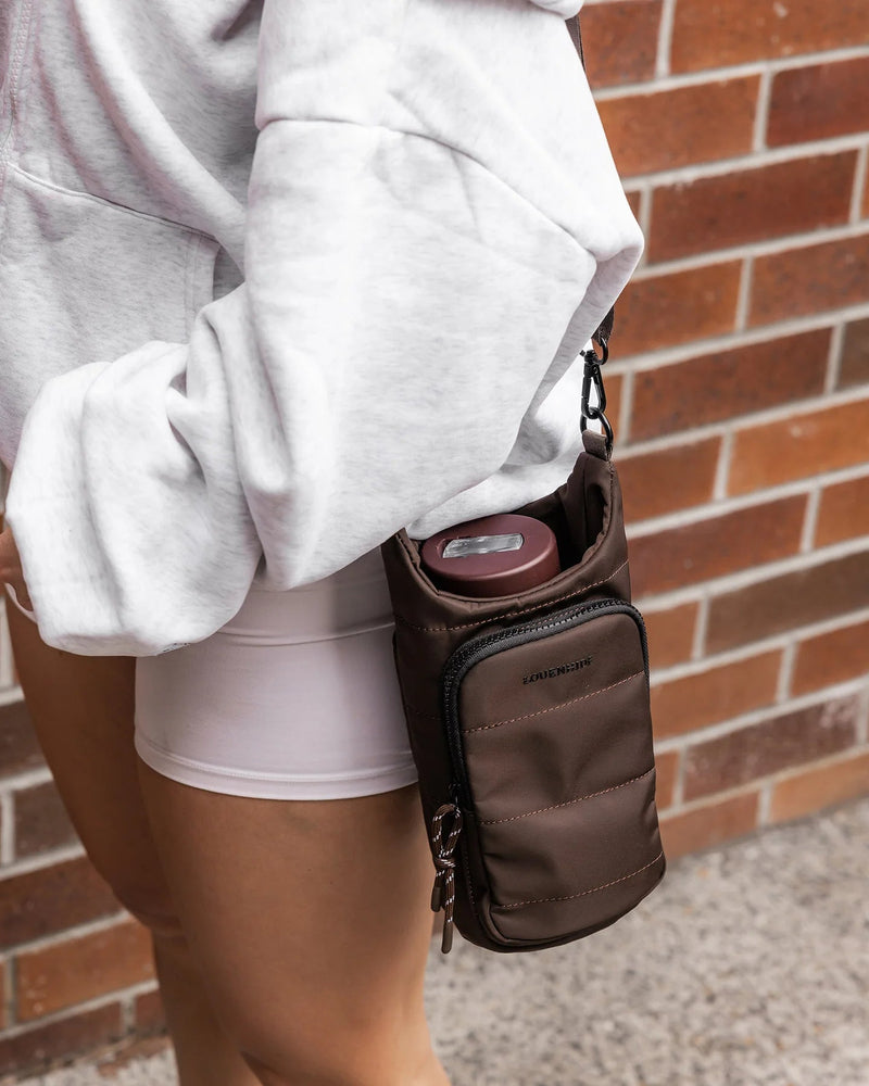 LOUENHIDE_MIAMI WATER BOTTLE BAG CHOCOLATE _ MIAMI WATER BOTTLE BAG CHOCOLATE _ Ebony Boutique NZ