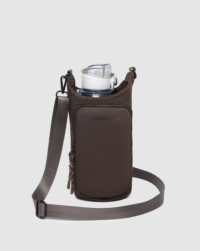 LOUENHIDE_MIAMI WATER BOTTLE BAG CHOCOLATE _ MIAMI WATER BOTTLE BAG CHOCOLATE _ Ebony Boutique NZ