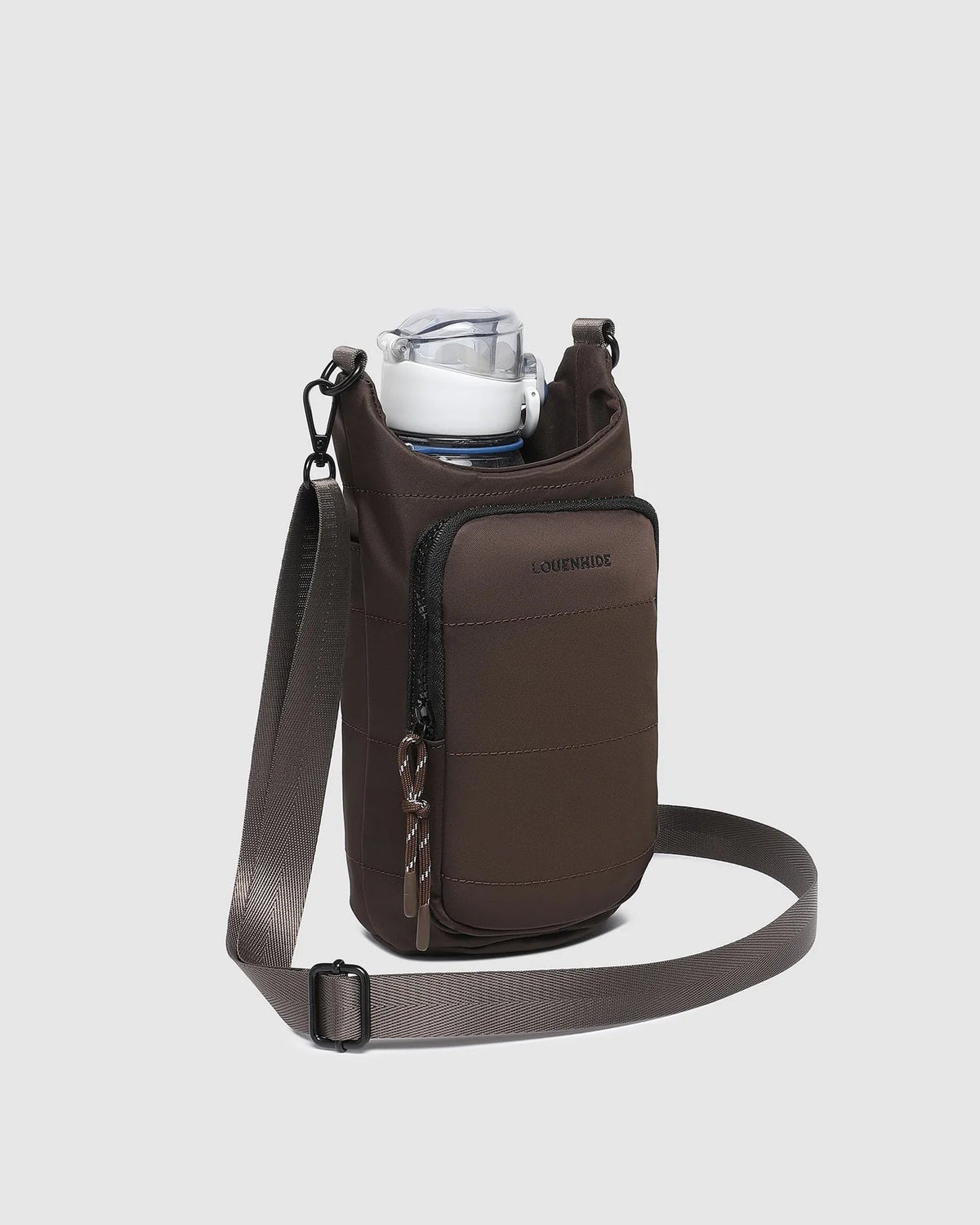LOUENHIDE_MIAMI WATER BOTTLE BAG CHOCOLATE _ MIAMI WATER BOTTLE BAG CHOCOLATE _ Ebony Boutique NZ