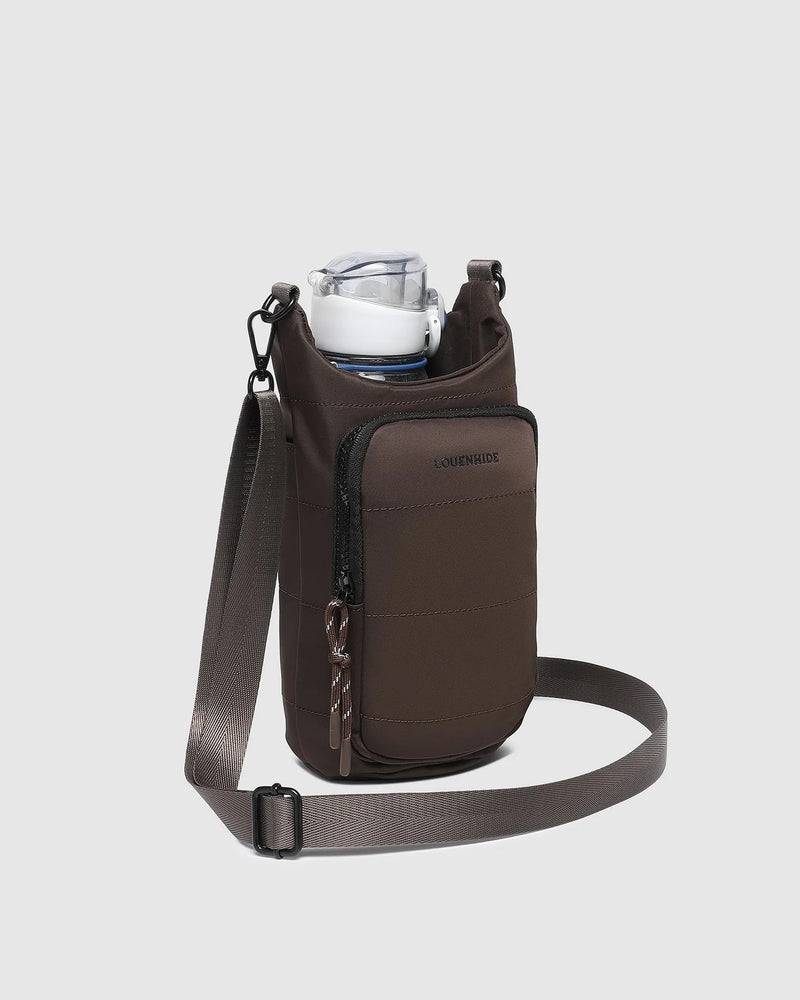 LOUENHIDE_MIAMI WATER BOTTLE BAG CHOCOLATE _ MIAMI WATER BOTTLE BAG CHOCOLATE _ Ebony Boutique NZ