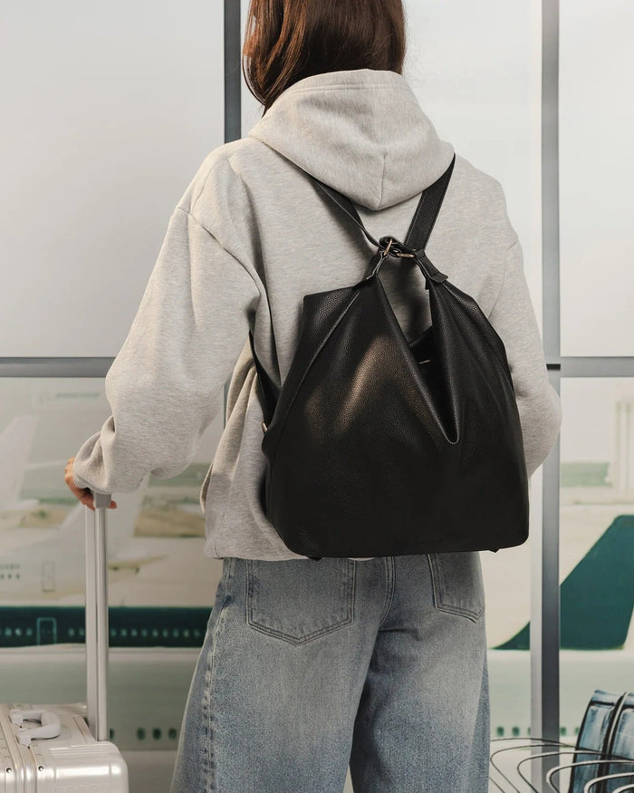 MILEY CONVERTIBLE BACKPACK BLACK_by_LOUENHIDE_women's_in_New Zealand_ MILEY CONVERTIBLE BACKPACK BLACK _