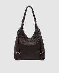 MILEY CONVERTIBLE BACKPACK CHOCOLATE_by_LOUENHIDE_women's_in_New Zealand_ MILEY CONVERTIBLE BACKPACK CHOCOLATE _