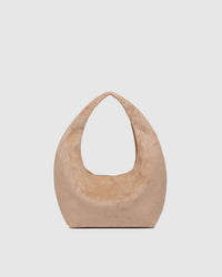 MINI MONACO SHOULDER BAG SUEDETTE BLONDE_by_LOUENHIDE_women's_in_New Zealand_ MINI MONACO SHOULDER BAG SUEDETTE BLONDE _