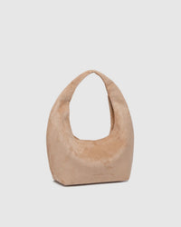 MINI MONACO SHOULDER BAG SUEDETTE BLONDE_by_LOUENHIDE_women's_in_New Zealand_ MINI MONACO SHOULDER BAG SUEDETTE BLONDE _