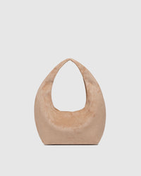 MINI MONACO SHOULDER BAG SUEDETTE BLONDE_by_LOUENHIDE_women's_in_New Zealand_ MINI MONACO SHOULDER BAG SUEDETTE BLONDE _