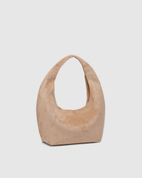MINI MONACO SHOULDER BAG SUEDETTE BLONDE_by_LOUENHIDE_women's_in_New Zealand_ MINI MONACO SHOULDER BAG SUEDETTE BLONDE _