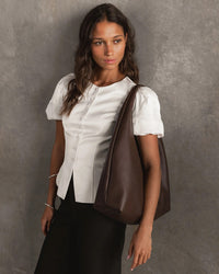 MONACO SHOULDER BAG CHOCOLATE_by_LOUENHIDE_women's_in_New Zealand_ MONACO SHOULDER BAG CHOCOLATE _