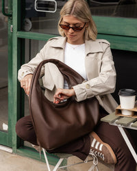 LOUENHIDE_MONACO SHOULDER BAG MOCHA _ MONACO SHOULDER BAG MOCHA _ Ebony Boutique NZ