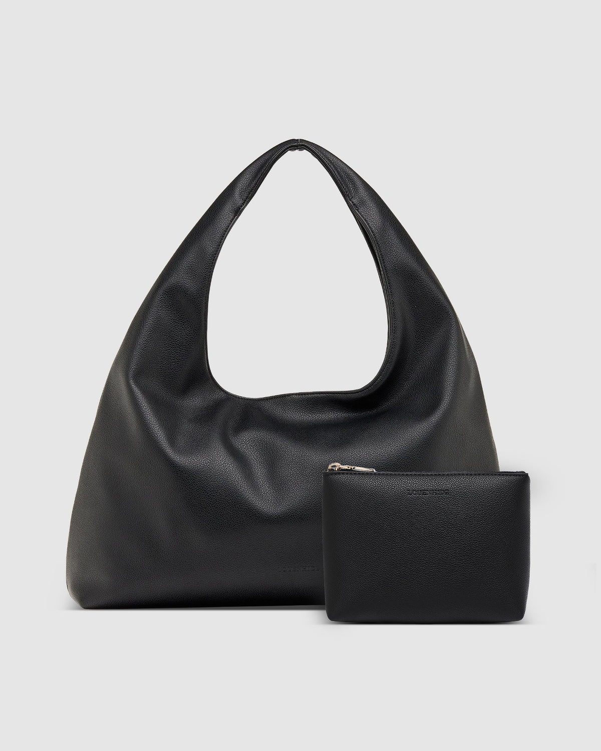 LOUENHIDE_MONACO SHOULDER BAG / POUCH SET BLACK _ MONACO SHOULDER BAG / POUCH SET BLACK _ Ebony Boutique NZ