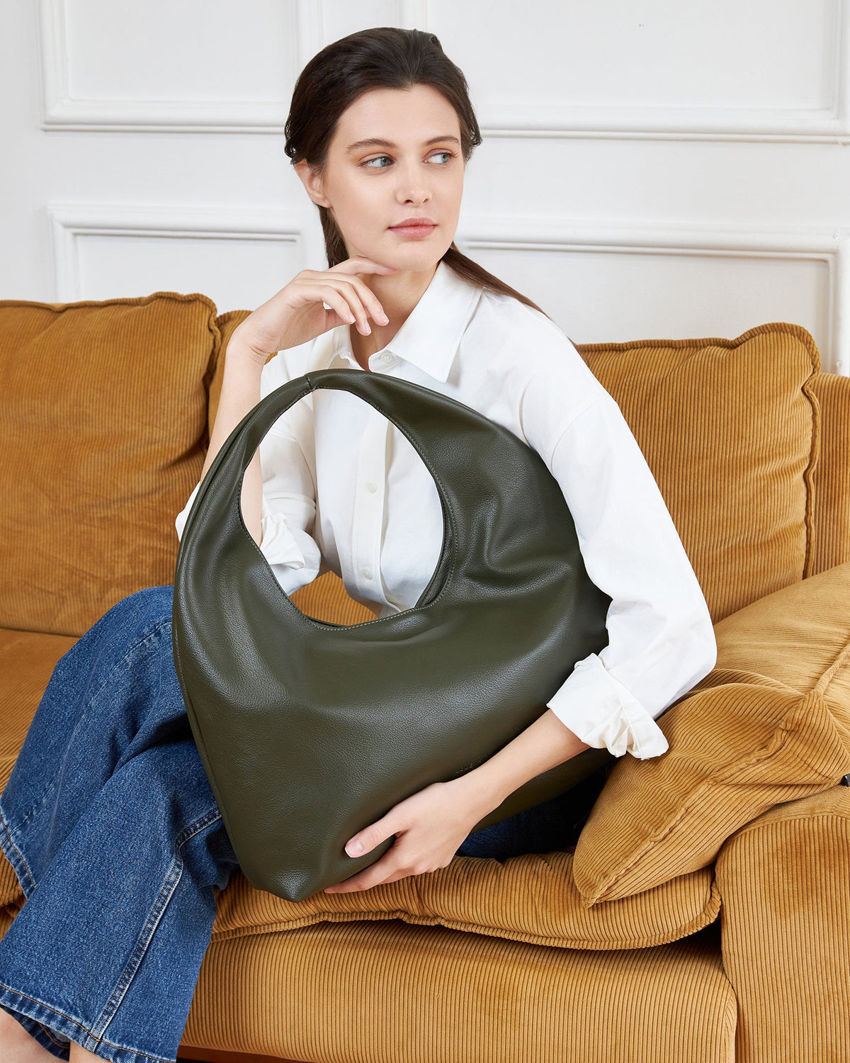 MONACO SHOULDER OLIVE_by_LOUENHIDE_women's_in_New Zealand_ MONACO SHOULDER OLIVE _