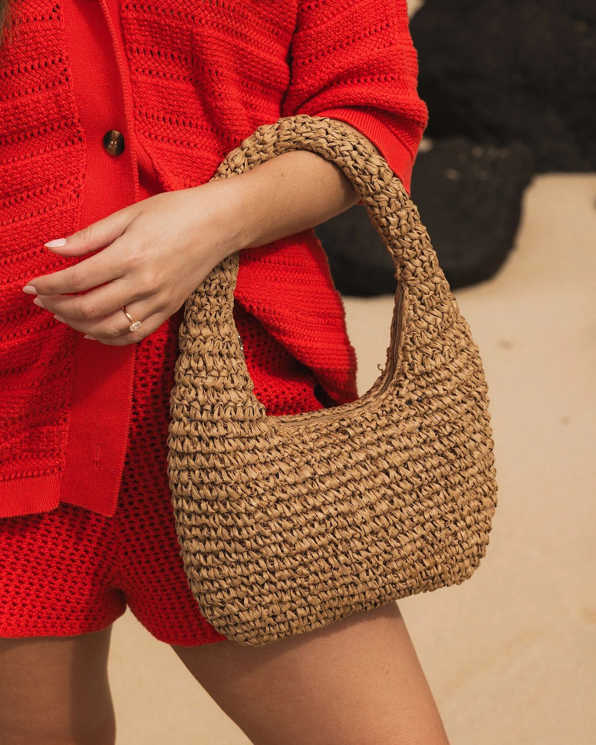 LOUENHIDE_NELLIE SHOULDER BAG RAFFIA NATURAL _ NELLIE SHOULDER BAG RAFFIA NATURAL _ Ebony Boutique NZ
