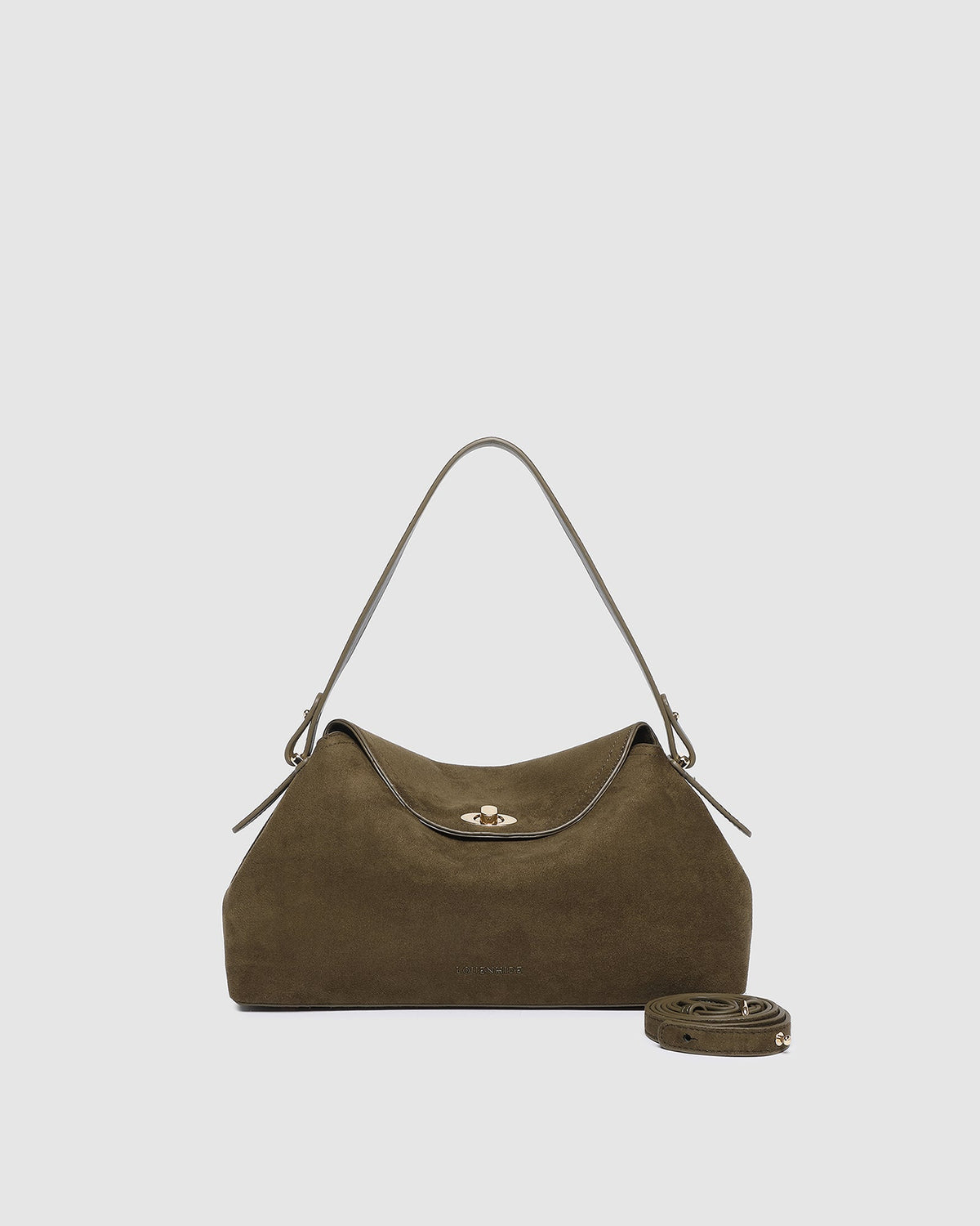 NICOLE SUEDETTE HANDBAG OLIVE_by_LOUENHIDE_women's_in_New Zealand_ NICOLE SUEDETTE HANDBAG OLIVE _