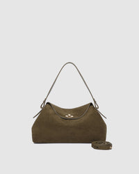 NICOLE SUEDETTE HANDBAG OLIVE_by_LOUENHIDE_women's_in_New Zealand_ NICOLE SUEDETTE HANDBAG OLIVE _
