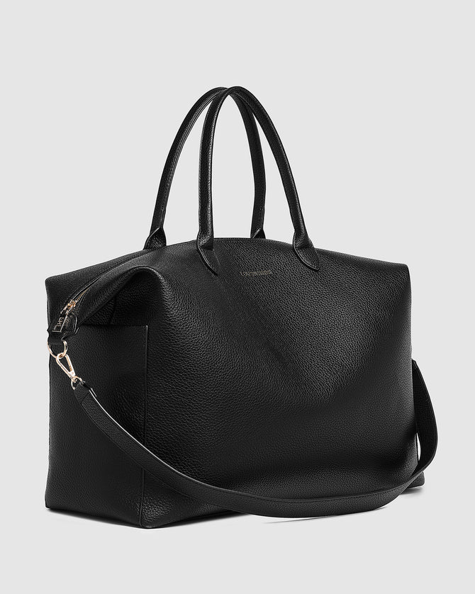 LOUENHIDE_OHIO OVERNIGHT BAG BLACK _ OHIO OVERNIGHT BAG BLACK _ Ebony Boutique NZ