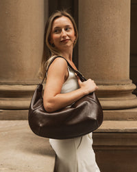 LOUENHIDE_OLIVIA SHOULDER BAG CHOCOLATE _ OLIVIA SHOULDER BAG CHOCOLATE _ Ebony Boutique NZ