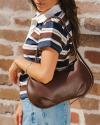 OLIVIA SHOULDER BAG CHOCOLATE_by_LOUENHIDE_women's_in_New Zealand_ OLIVIA SHOULDER BAG CHOCOLATE _