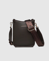 LOUENHIDE_PARKER PHONE CROSSBODY BAG CHOCOLATE _ PARKER PHONE CROSSBODY BAG CHOCOLATE _ Ebony Boutique NZ