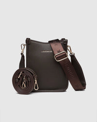 LOUENHIDE_PARKER PHONE CROSSBODY BAG CHOCOLATE _ PARKER PHONE CROSSBODY BAG CHOCOLATE _ Ebony Boutique NZ