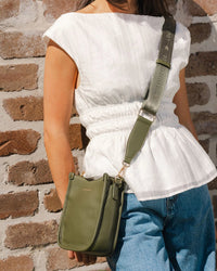 PARKER PHONE CROSSBODY BAG OLIVE_by_LOUENHIDE_women's_in_New Zealand_ PARKER PHONE CROSSBODY BAG OLIVE _