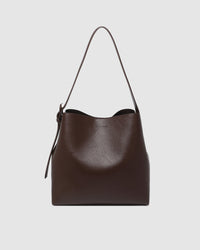 LOUENHIDE_PEYTON SHOULDER BAG CHOCOLATE _ PEYTON SHOULDER BAG CHOCOLATE _ Ebony Boutique NZ