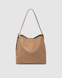 PEYTON SHOULDER BAG SUEDETTE HONEY_by_LOUENHIDE_women's_in_New Zealand_ PEYTON SHOULDER BAG SUEDETTE HONEY _