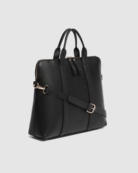 LOUENHIDE_RHODES BLACK GOLD HARDWARE LAPTOP BAG _ RHODES BLACK GOLD HARDWARE LAPTOP BAG _ Ebony Boutique NZ
