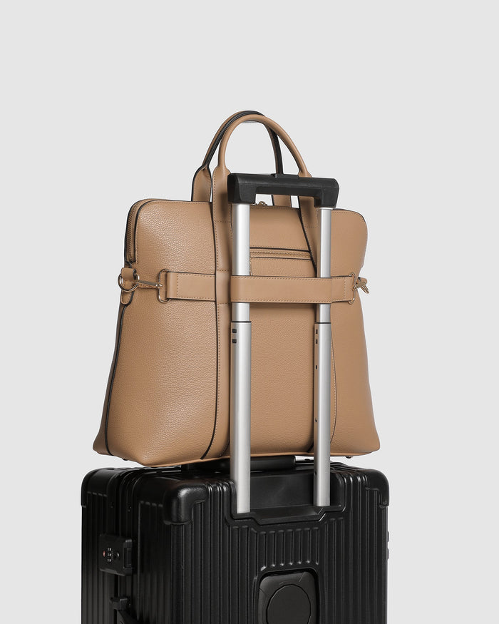 LOUENHIDE_RHODES LATTE LAPTOP BAG _ RHODES LATTE LAPTOP BAG _ Ebony Boutique NZ