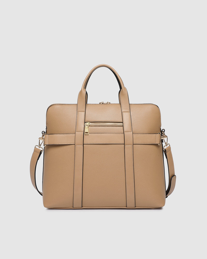 LOUENHIDE_RHODES LATTE LAPTOP BAG _ RHODES LATTE LAPTOP BAG _ Ebony Boutique NZ