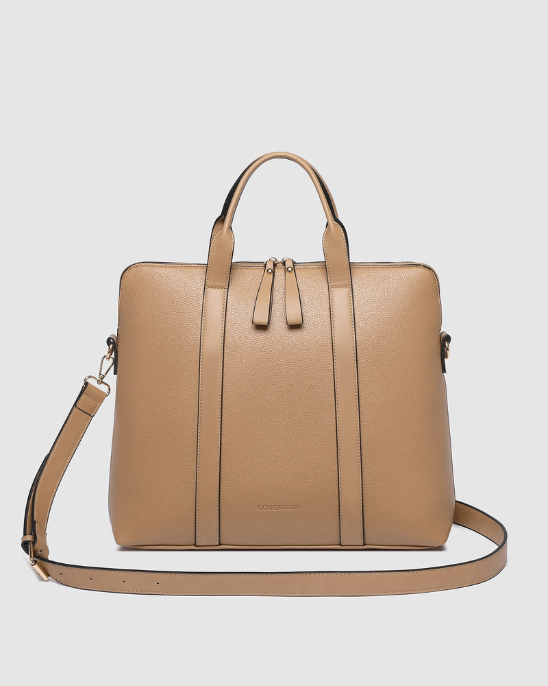 LOUENHIDE_RHODES LATTE LAPTOP BAG _ RHODES LATTE LAPTOP BAG _ Ebony Boutique NZ