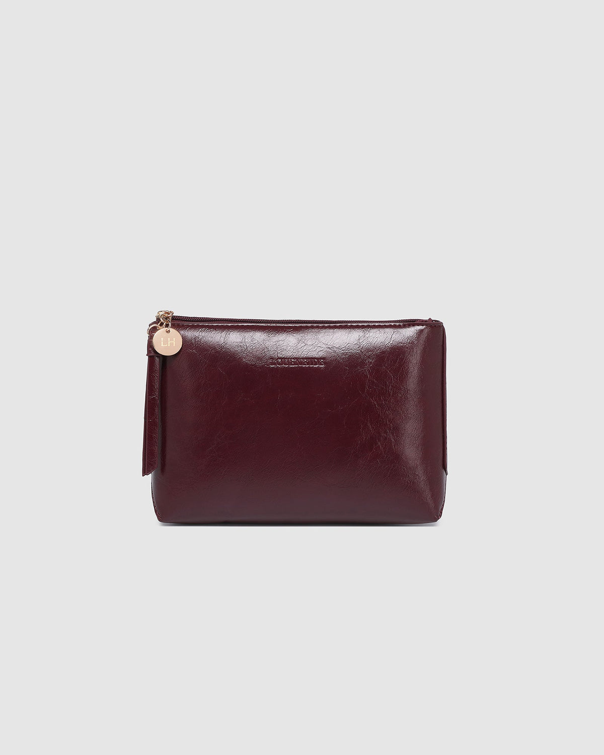 LOUENHIDE_RILEY AND EVERYDAY POUCH SET BURGUNDY PATENT _ RILEY AND EVERYDAY POUCH SET BURGUNDY PATENT _ Ebony Boutique NZ