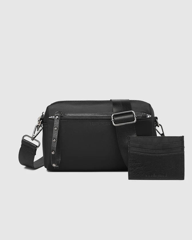 LOUENHIDE_ROWIE NYLON CROSSBODY BAG BLACK _ ROWIE NYLON CROSSBODY BAG BLACK _ Ebony Boutique NZ