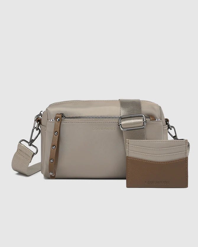 LOUENHIDE_ROWIE NYLON CROSSBODY BAG COFFEE _ ROWIE NYLON CROSSBODY BAG COFFEE _ Ebony Boutique NZ