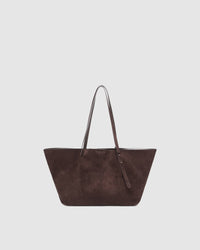 SAWYER TOTE BAG SUEDETTE CHOCOLATE_by_LOUENHIDE_women's_in_New Zealand_ SAWYER TOTE BAG SUEDETTE CHOCOLATE _