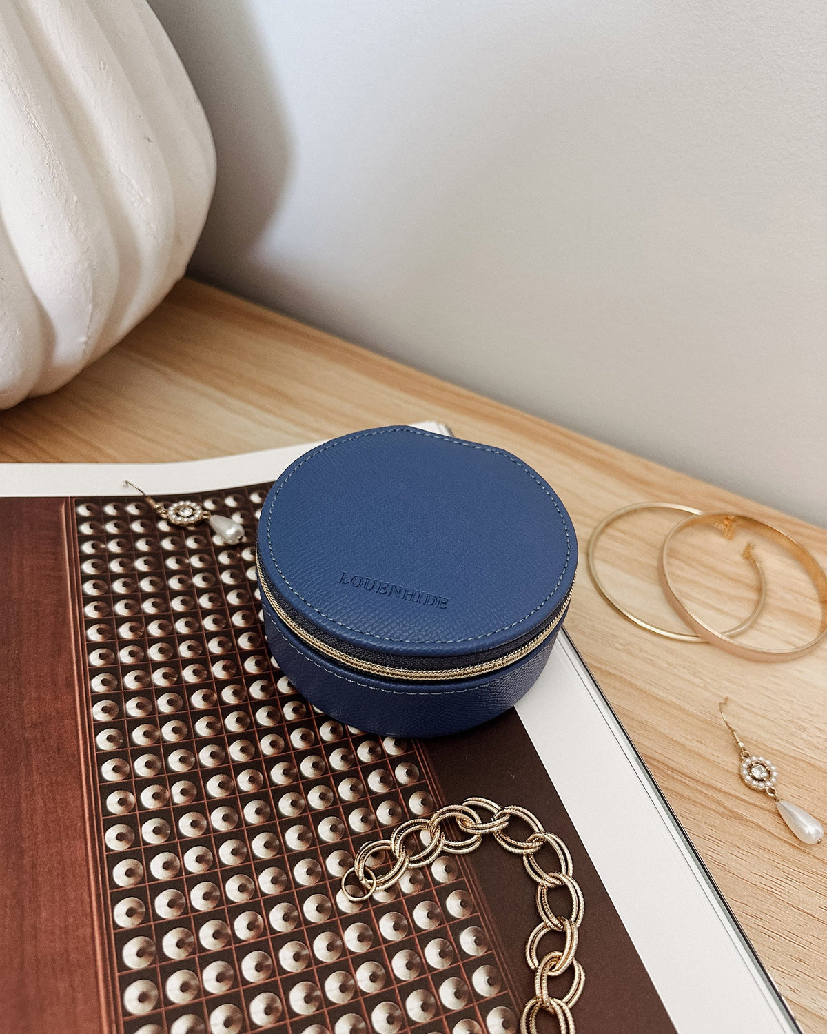 SISCO JEWELLERY BOX STEEL BLUE_by_LOUENHIDE_women's_in_New Zealand_ SISCO JEWELLERY BOX STEEL BLUE _