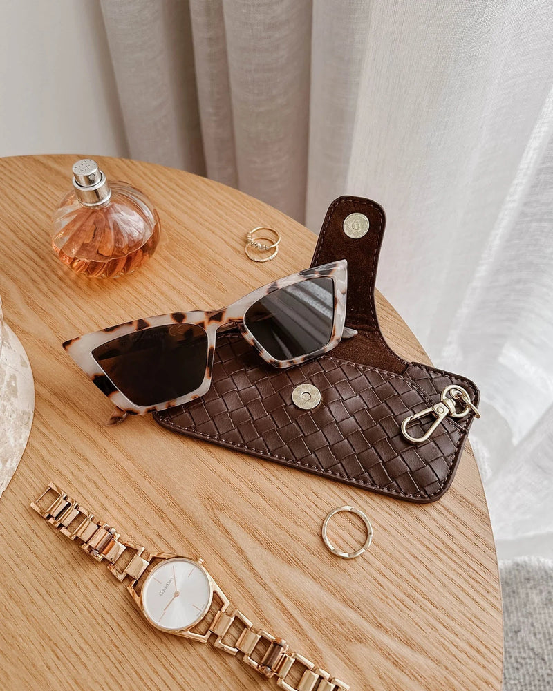 LOUENHIDE_SKITTLE SUNGLASS CASE WOVEN _ SKITTLE SUNGLASS CASE WOVEN _ Ebony Boutique NZ