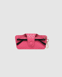 LOUENHIDE_SKITTLE SUNGLASS CASE WOVEN HOT PINK _ SKITTLE SUNGLASS CASE WOVEN HOT PINK _ Ebony Boutique NZ