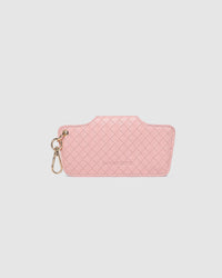 LOUENHIDE_SKITTLE SUNGLASS CASE WOVEN PASTEL PINK _ SKITTLE SUNGLASS CASE WOVEN PASTEL PINK _ Ebony Boutique NZ
