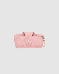 LOUENHIDE_SKITTLE SUNGLASS CASE WOVEN PASTEL PINK _ SKITTLE SUNGLASS CASE WOVEN PASTEL PINK _ Ebony Boutique NZ