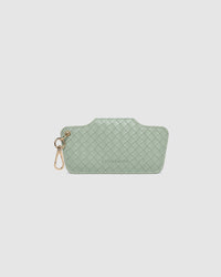 LOUENHIDE_SKITTLE SUNGLASS CASE WOVEN SAGE GREEN _ SKITTLE SUNGLASS CASE WOVEN SAGE GREEN _ Ebony Boutique NZ