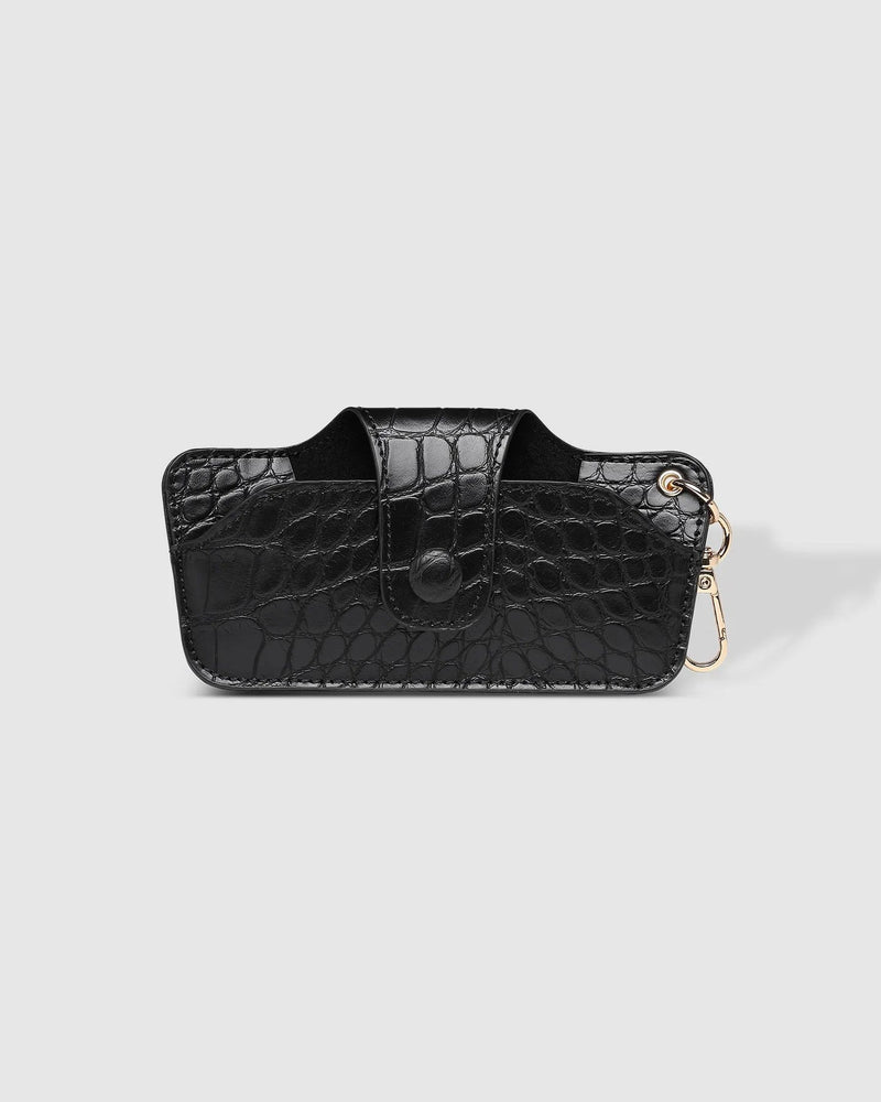 LOUENHIDE_SKITTLE SUNGLASSES CASE CROC BLACK _ SKITTLE SUNGLASSES CASE CROC BLACK _ Ebony Boutique NZ