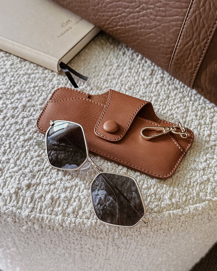 LOUENHIDE_SKITTLE SUNGLASSES CASE TAN _ SKITTLE SUNGLASSES CASE TAN _ Ebony Boutique NZ