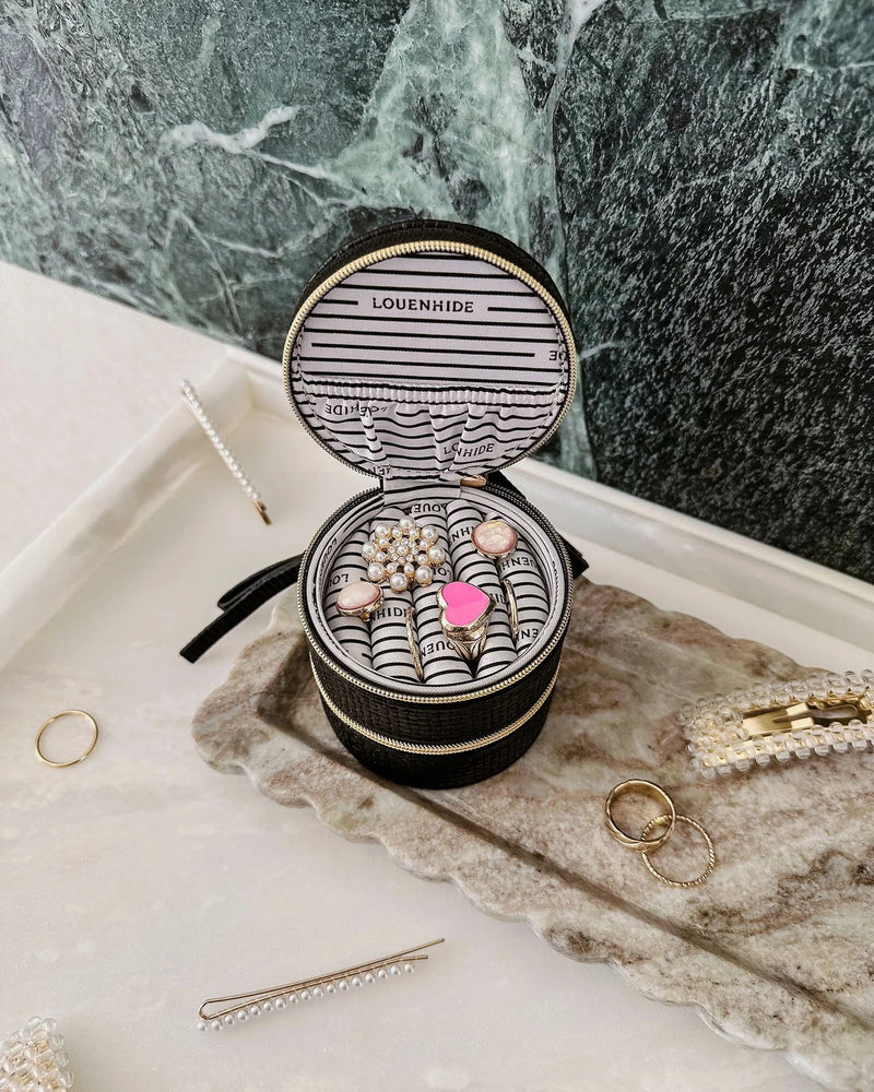 LOUENHIDE_SOFIA JEWELLERY BOX BLACK _ SOFIA JEWELLERY BOX BLACK _ Ebony Boutique NZ