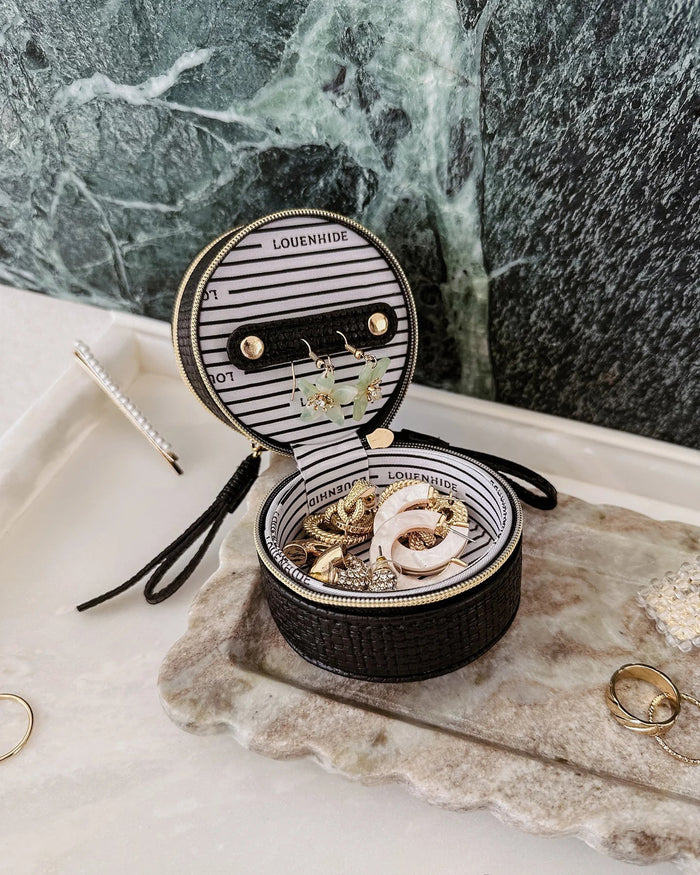 LOUENHIDE_SOFIA JEWELLERY BOX BLACK _ SOFIA JEWELLERY BOX BLACK _ Ebony Boutique NZ