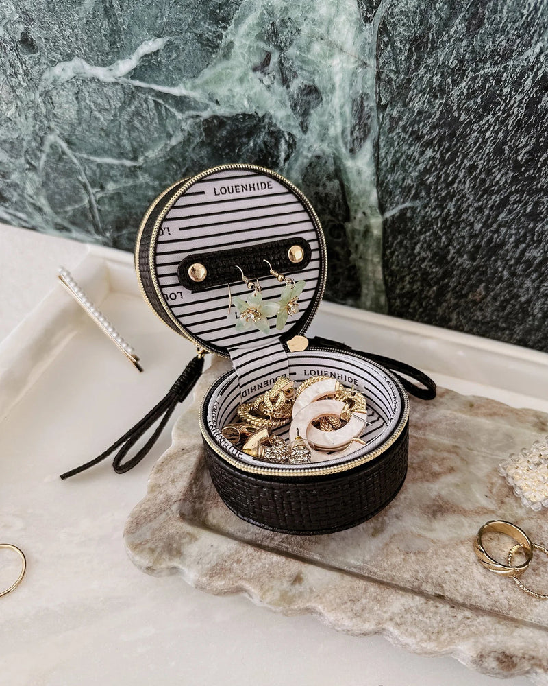 LOUENHIDE_SOFIA JEWELLERY BOX BLACK _ SOFIA JEWELLERY BOX BLACK _ Ebony Boutique NZ