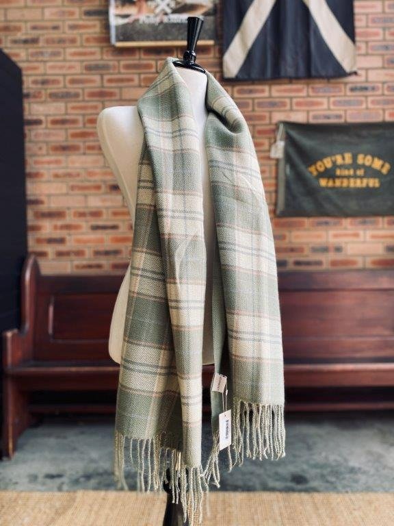 SOMERSET SCARF SAGE GREEN_by_LOUENHIDE_women's_in_New Zealand_ SOMERSET SCARF SAGE GREEN _