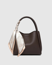 STEFFIE MINI TOTE BAG CHOCOLATE_by_LOUENHIDE_women's_in_New Zealand_ STEFFIE MINI TOTE BAG CHOCOLATE _