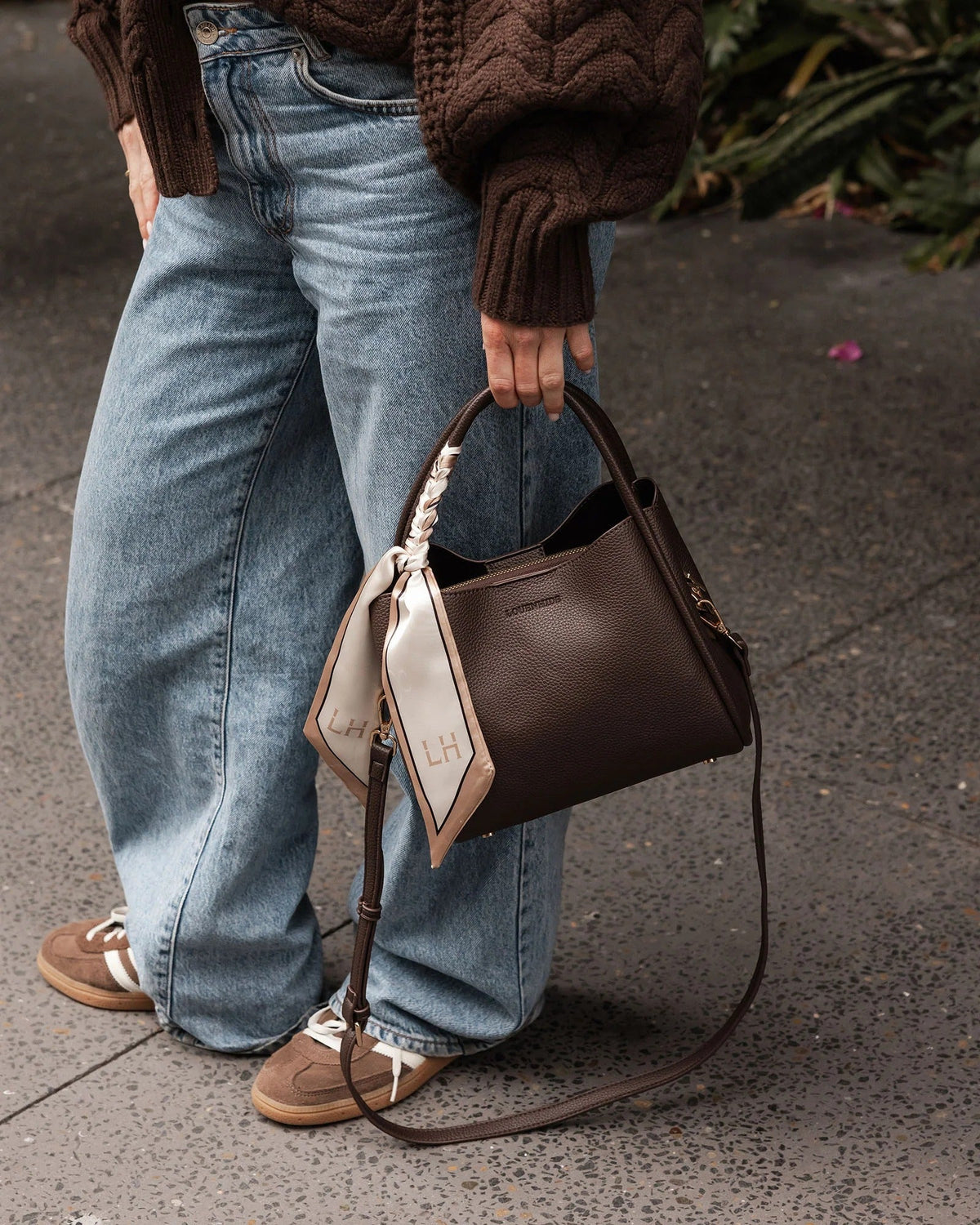 STEFFIE MINI TOTE BAG CHOCOLATE_by_LOUENHIDE_women's_in_New Zealand_ STEFFIE MINI TOTE BAG CHOCOLATE _