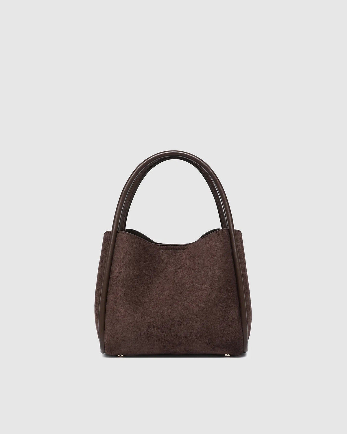STEFFIE MINI TOTE BAG SUEDETTE CHOCOLATE_by_LOUENHIDE_women's_in_New Zealand_ STEFFIE MINI TOTE BAG SUEDETTE CHOCOLATE _